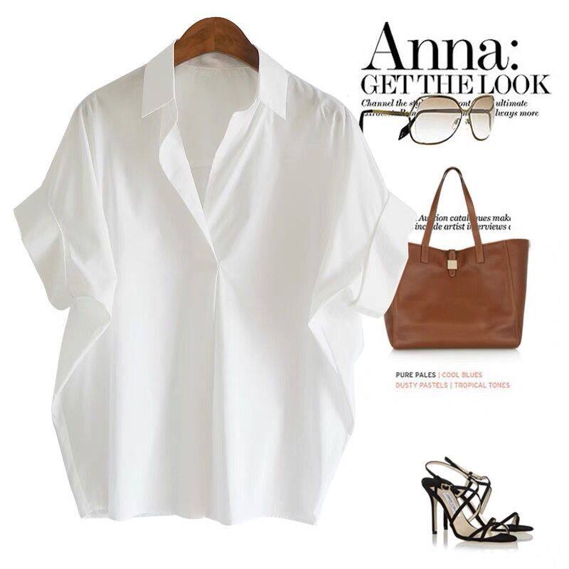 Korean Style Simple Casual Loose Women's Fashion Shirt